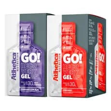 Kit 2x GO! Gel Recovery Atlhetica – Suplemento Energético em Gel para Atletas Total 20 Sachês