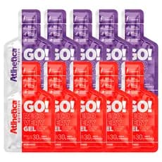 GO! Recovery Gel Atlhetica Nutrition Carboidrato 10 ou 5 Sachês de 30g