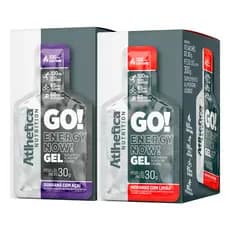 Go! Energy Now Gel Atlhetica - Display com 10 Sachês de 30g com Cafeína | Escolha a Quantidade