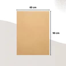 Kit Chapa MDF 60 x 90 Cru 3mm Para Quadros Decorativos Porta Retrato Artesanato Adesivar