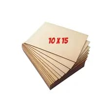 Kit 10 20 50 Un 10 x 15 Chapa MDF Cru 3mm Para Quadros Decorativos Porta Retrato Artesanato