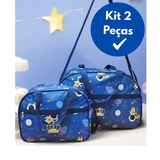 Kit Bolsa Maternidade 2 peças Mala Maternidade Mochila Maternidade Menino