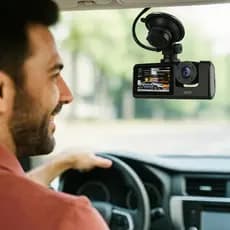 Câmera Para Veículos  com Wi-Fi Full HD 1080p Frontal E Ré
