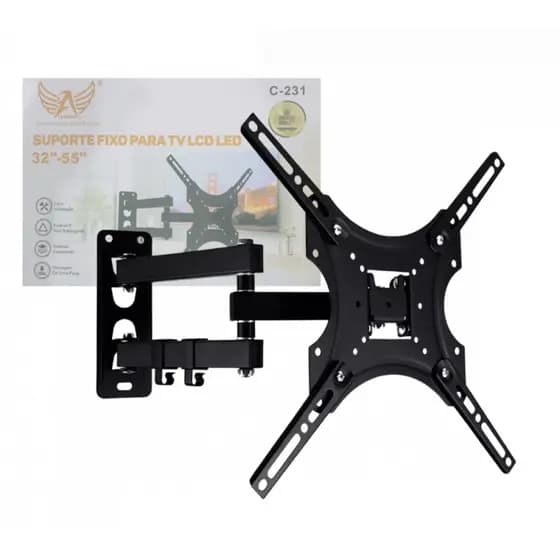 Suporte TV Articulado Braço Regulável Universal TV LCD/LED 32"- 55" polegadas Altomex