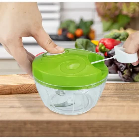 Mini Processador E Triturador De Alimentos Manual 3 Laminas
