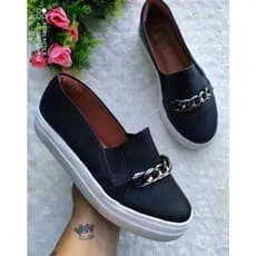 Tênis Feminino Dia a Dia Confortável cor Preto