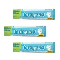 Kit 3 Pomadas Contra Assaduras Babymed Azul 45g – Proteção e Cuidado