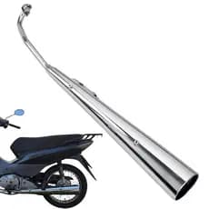 escapamento biz 125 2006 a 2015 modelo original polimet cromado silencioso