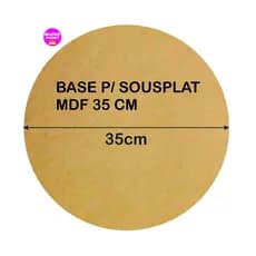 10 kit Sousplat, circulo ,base,supla,mdf 35cm