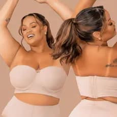 Sutiã Plus Size Tomara Que Caia Reforçado Alta Sustentação Bustiê Com Bojo e Alças Removíveis Soutien Alça Cruzada