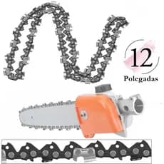 Corrente Para Motopoda De Roçadeira Sabre 12' Polegadas C/ Passo 3/8 - 22 Dentes 44 Elos