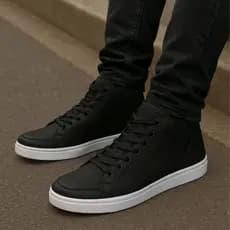 Tênis Cano Alto Masculino Casual Confortável | Estilo Urbano Dia a Dia