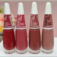 Kit 4 Esmalte Impala Tons de Nude, Amor Profundo , Admire , Compaixão e Chamego Meu