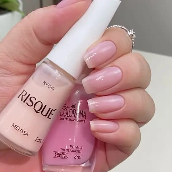 Kit 2 Esmalte Risque Melissa e Colorama Pétala