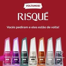 Kit Esmaltes Risqué Voltei Novas Cores Tons Metálicos - Escolher Kit