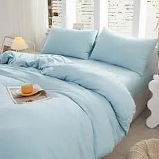 Capa Edredom Solteirao Duvet Solteiro King Com Ziper 400 Fios Liso 1,80 x 2,40