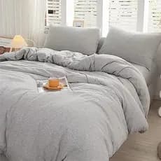 Capa Edredom Duvet Casal Padrao + Fronhas Lisa com Ziper 400 Fios Confort Promoção