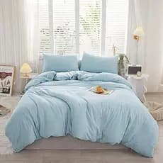 Capa Edredom Duvet Solteiro + Fronha 1,60 x 2,40 400 Fios Com Ziper TOQUE DE ALGODÃO