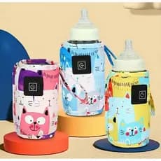 Aquecedor de mamadeira para bebê  Usb portátil regulagem de temperatura