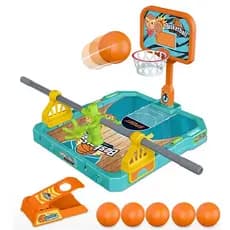 Jogo Basquete Mini Mesa Basketball com 5 Bolas e 2 Modos de Arremesso