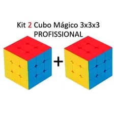 Kit 2 Cubo mágico original 3x3 SPEED Gold edition