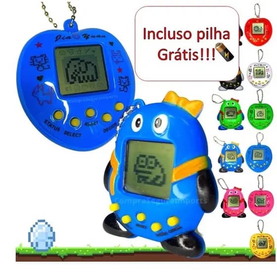 Brinquedo Bichinho Virtual Tamagoch 168 Em 1 Original Retro