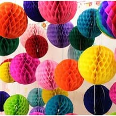 Balão Japonês Oriental colmeias colorido Lanterna Chinesa Papel Decoração 20 cm festa junina