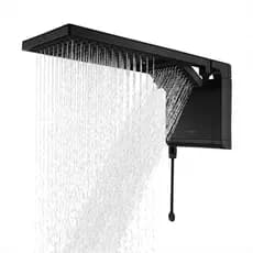 Chuveiro elétrico Acqua Duo Ultra Lorenzetti 5500W 127V Preto Fosco