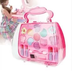 Kit Maquiagem Infantil Estojo Maleta Com Batom Gloss Presente Para Meninas