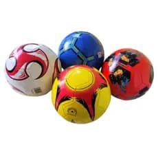 Bola Futebol Campo + Pino Tamanho Oficial Costurada Número 5 couro sintético Cores Variadas