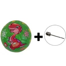 Bola De Futebol Pequena Criança Nº2 Estampada Dinossauro/Animal + Pino