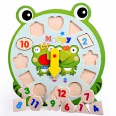 Relógio Educativo, Brinquedo Para Crianças, Brinquedos De Madeira