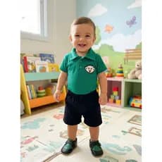 Fantasia Cebolinha Bebê Mesversario Infantil - Body Com Short