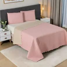 Cobre Leito Dupla Face Matelado 400 Fios Ultrassonico Solteiro Casal Queen