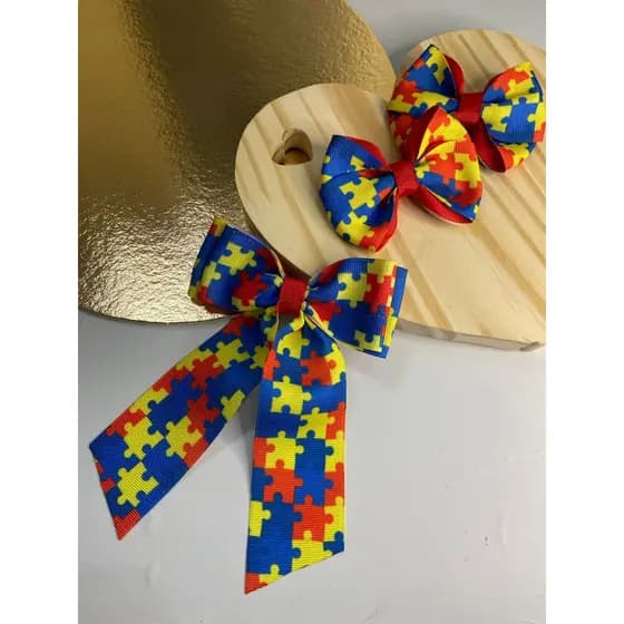 Laço Infantil Autismo – Parzinho ou Com Pontas