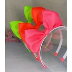 Tiara Infantil Laço em Pé - Coleção Neon