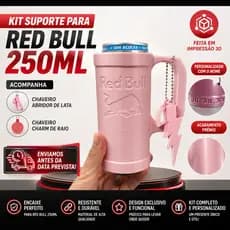 Kit Porta Lata Energético 3 em 1 com Tampa Abridor Chaveiro + Brinde| Entrega Rápida | Melhor Preço