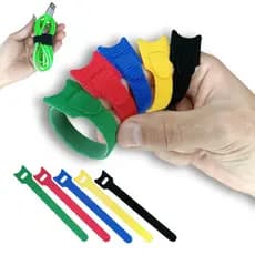 Velcro Organizador de cabos de carregador mouse fita abraçadeira de contato