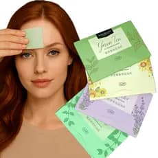 Papel Absorvente Anti-Oleosidade Facial Perfumado Suave 100 folhas
