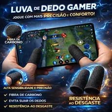 Luva de Dedo Gamer Profissional Anti-suor