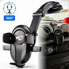 Suporte Celular Carro Veicular Ventosa para Painel e Parabrisa 360 Graus