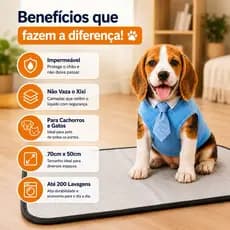 Tapete Higiênico Lavável Pet cães cachorro canino dog, Tapete Higiênico para Treinamento de Cães 1