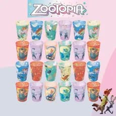 Kit Copos Zootopia 320ml Lembrancinha Festa Infantil Divertidos Reutilizáveis Para Festas Dia a Dia