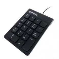 Teclado numérico com fio USB 18 teclas  EXBOM BK-N30