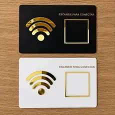 Placa Wifi Decorativa Senha em QR Code - MDF E ACRÍLICO Decoração - Promoção !