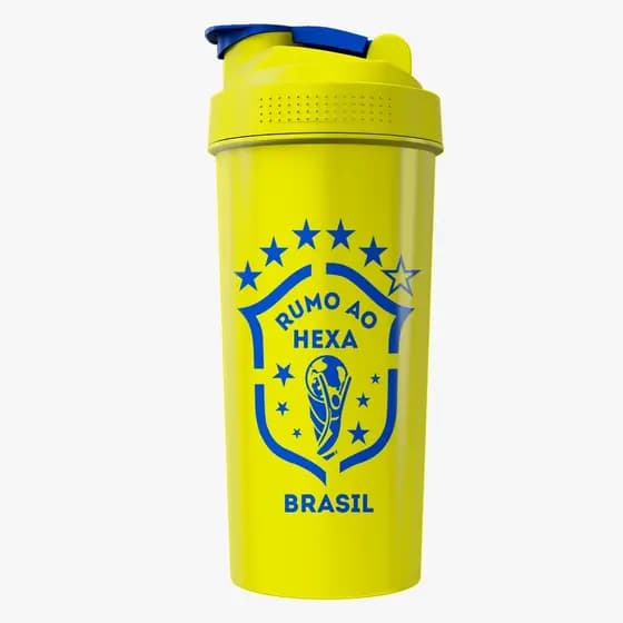 Coqueteleira 600ml Copa do Mundo 2026 - Academia Treino Rumo Ao Hexa
