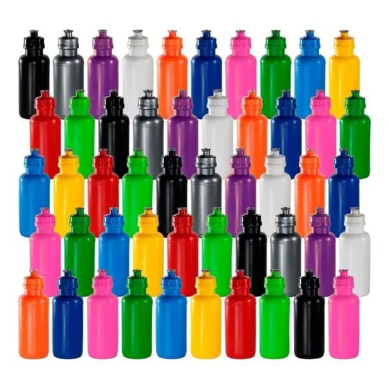 Kit 100 Squeeze 500ml Garrafa Escolar Infantil