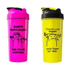 Kit Promocional 02 Coqueteleiras Academia 600ml – Frases Inspiradoras