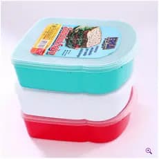 Kit 3 Porta Sanduíche Sanduicheira Organizadora Para Lanche Escola Pote Colors