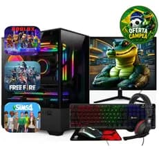Computador Gamer Completo i5 16GB Memória RAM Monitor Teclado Mouse e Headset